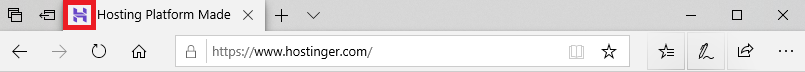 Hostinger website's favicon