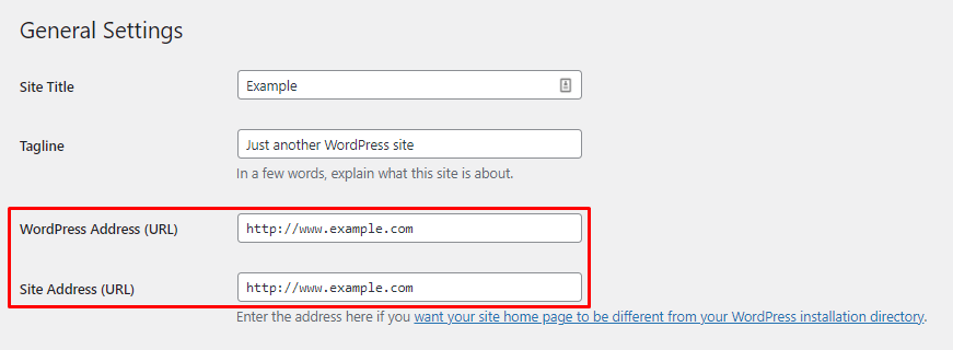 Set up the preferred domain for WordPress