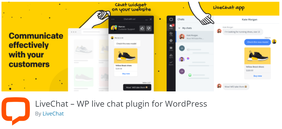 LiveChat plugin banner
