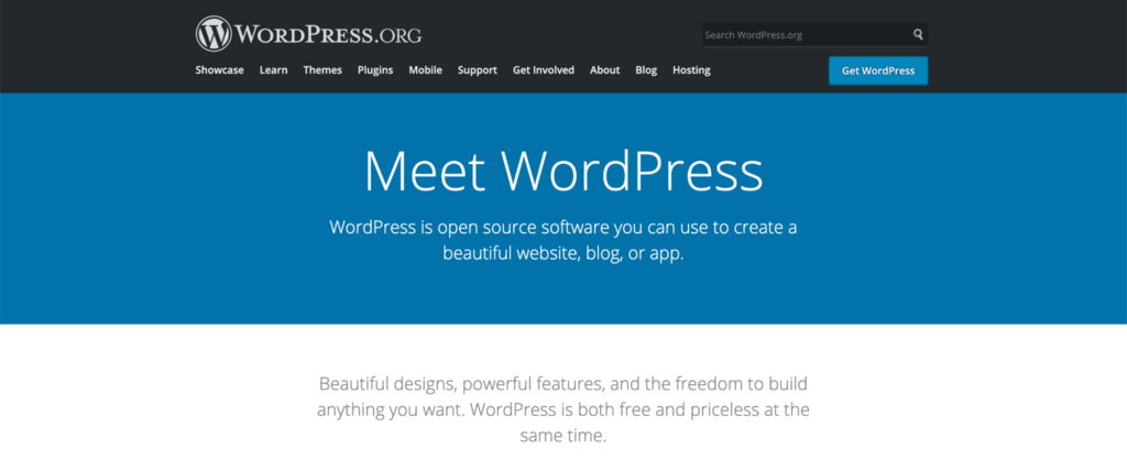 WordPress banner