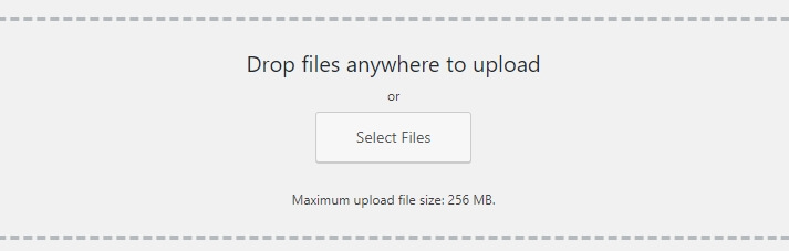 Selecting which files to upload.