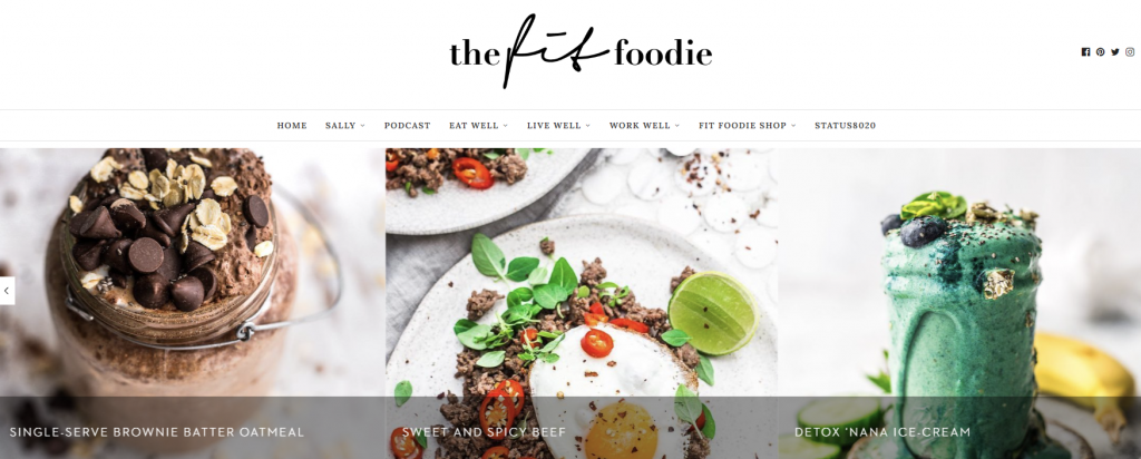 The Fit Foodie's homepage
