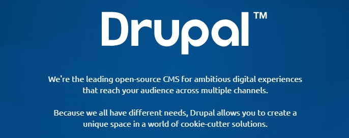 The Drupal homepage.