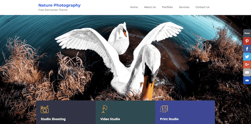bootstrap photography theme