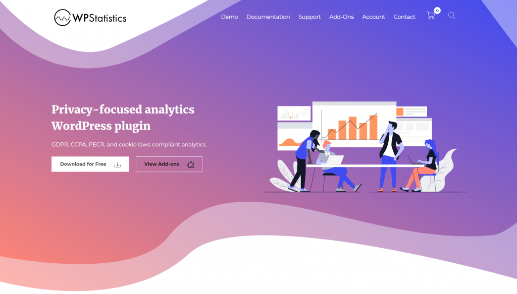 WP Statistics homepage