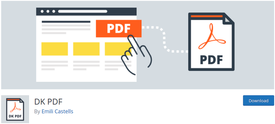 DK PDF WordPress Plugin