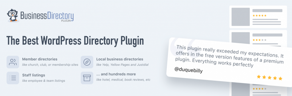 Business Directory Plugin web banner.
