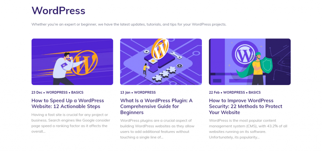 Hostinger's WordPress tutorials.