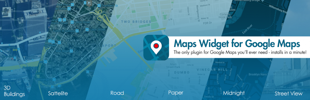 Maps Widget for Google Maps plugin banner