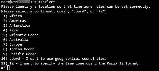 List timezones option on Ubuntu terminal