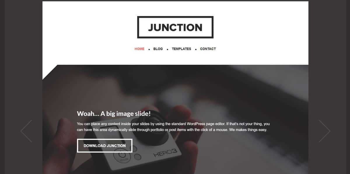 Junction theme's demo version