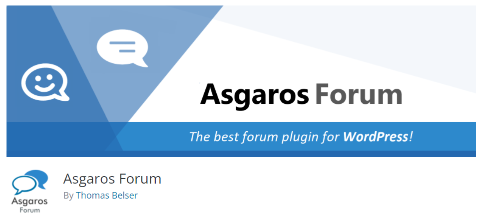 Asgaros Forum WordPress plugin banner