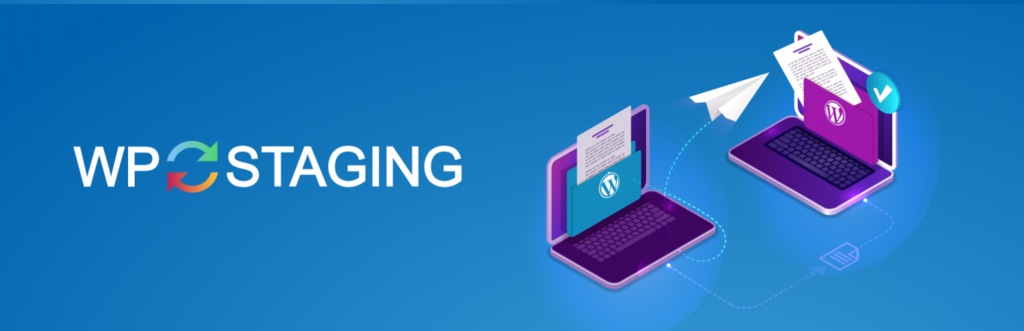 The WP Staging plugin banner
