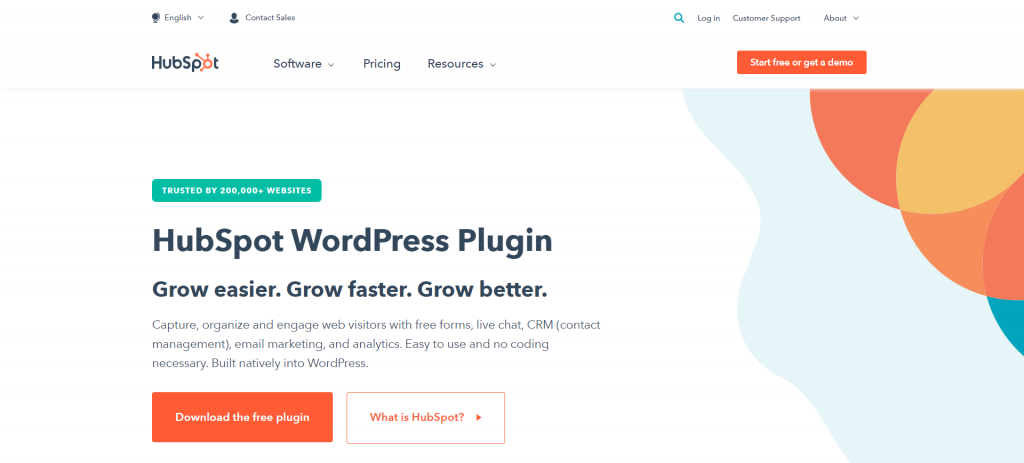 HubSpot, an all-in-one WordPress plugin with analytics features