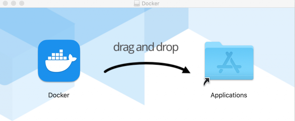 Docker installation window for macOS
