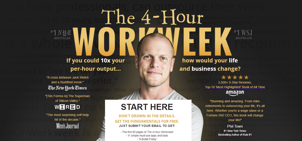 Self-help blog The 4-hour Workweek