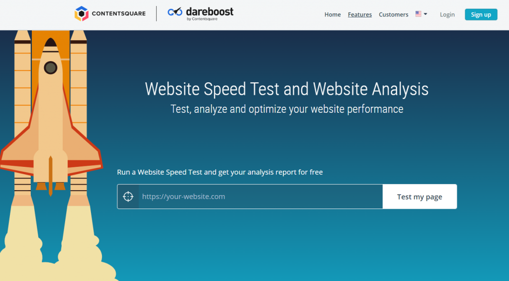 Dareboost web speed test tool