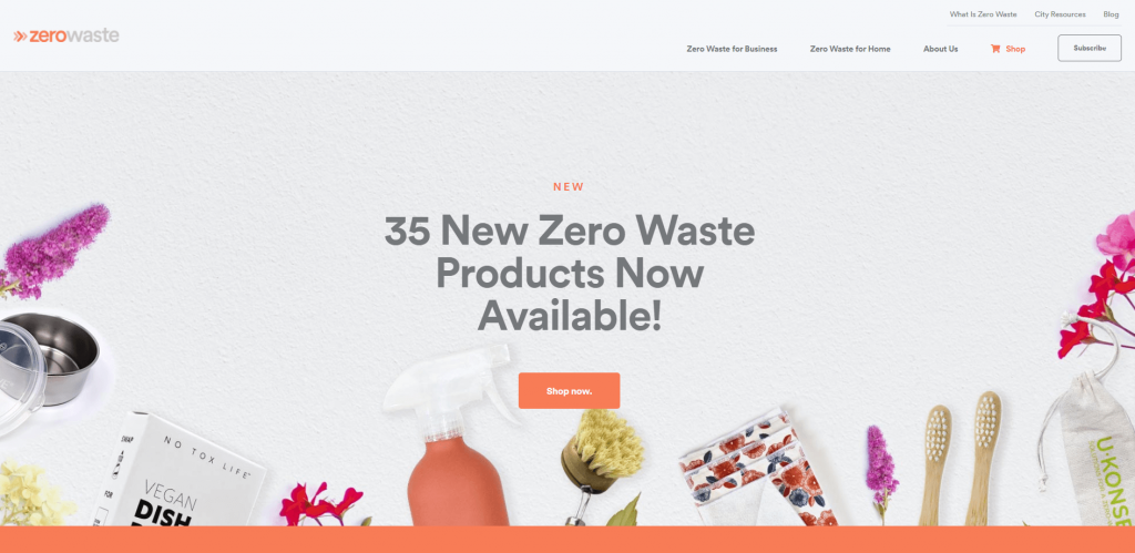 Zero Waste homepage