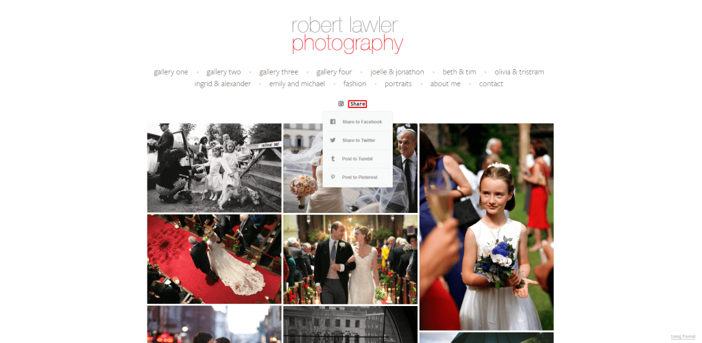The homepage of Robert Lawler's website.