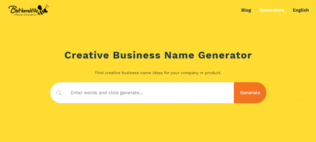 BizNameWiz business name generator