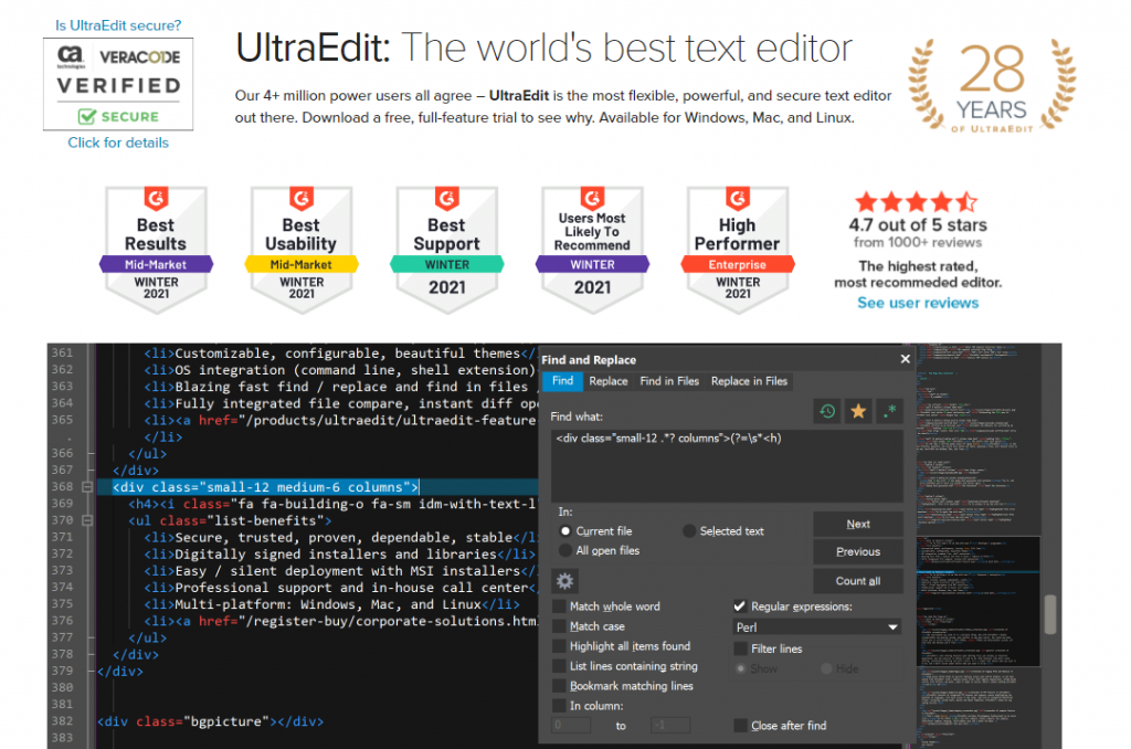 UltraEdit text editor