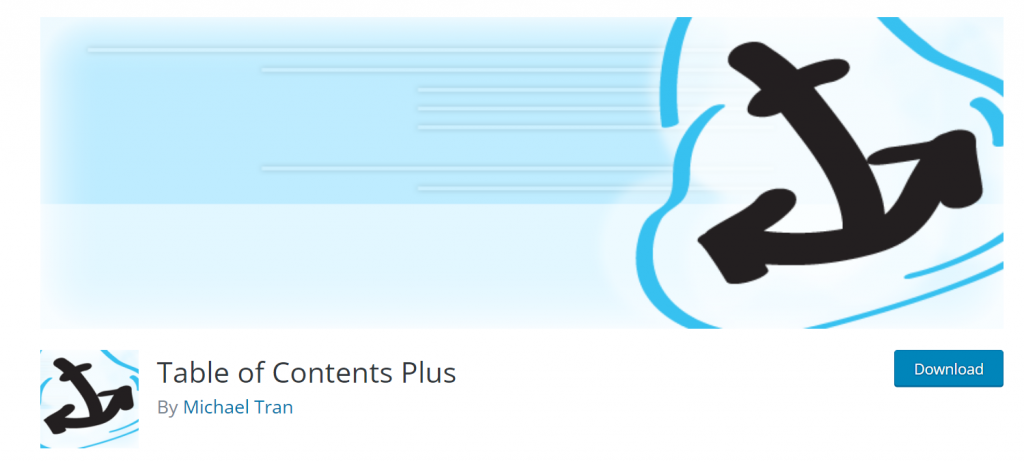 Table of Contents Plus plugin banner