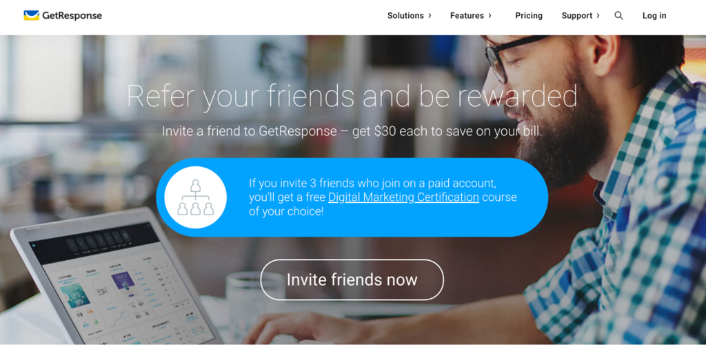 GetResponse referral program: Refer your friends and be rewarded