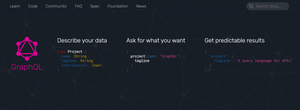 GraphQL homepage