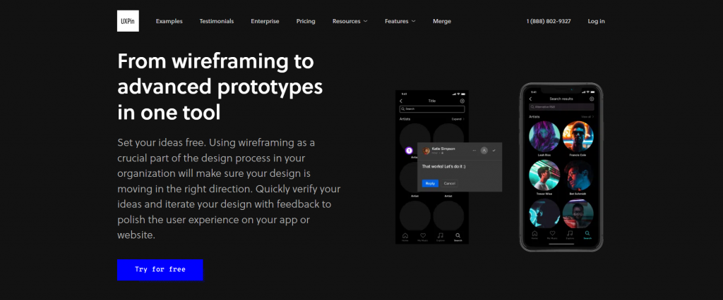 UXPin, a browser-based prototyping tool