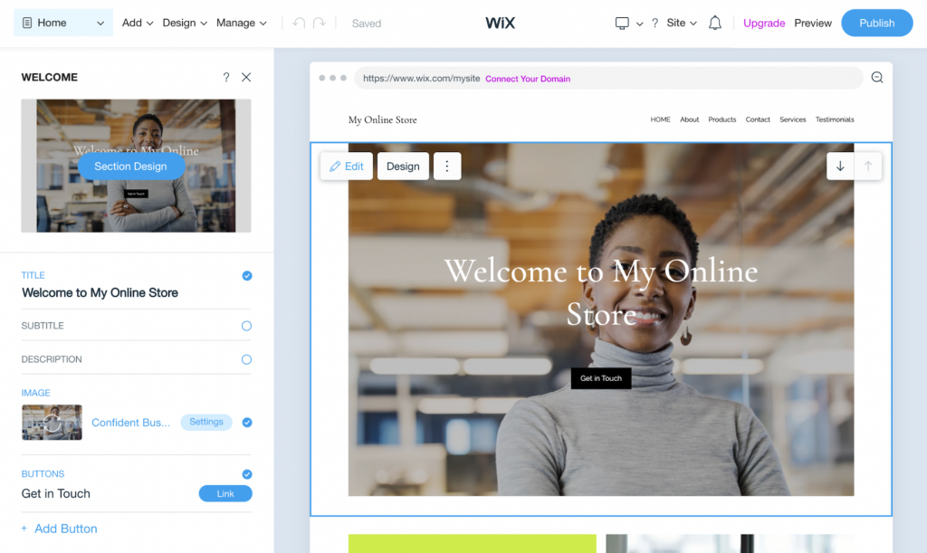Different ways to customize text, images, buttons and colors in Wix