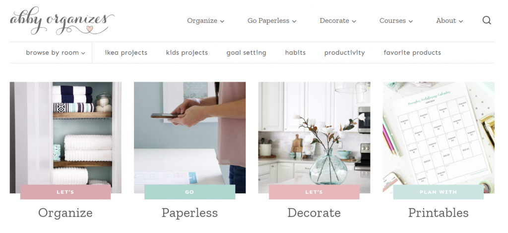 The Homepage of Just a Girl and Her Blog, a DIY home decor and organization site.