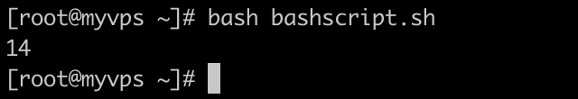 Bash script to add three numbers together