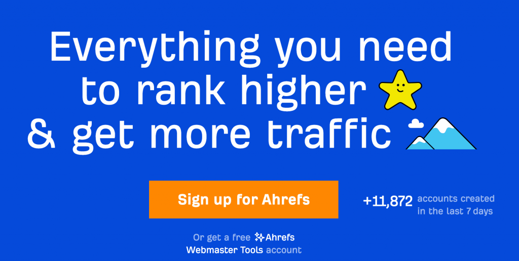 Ahrefs official website
