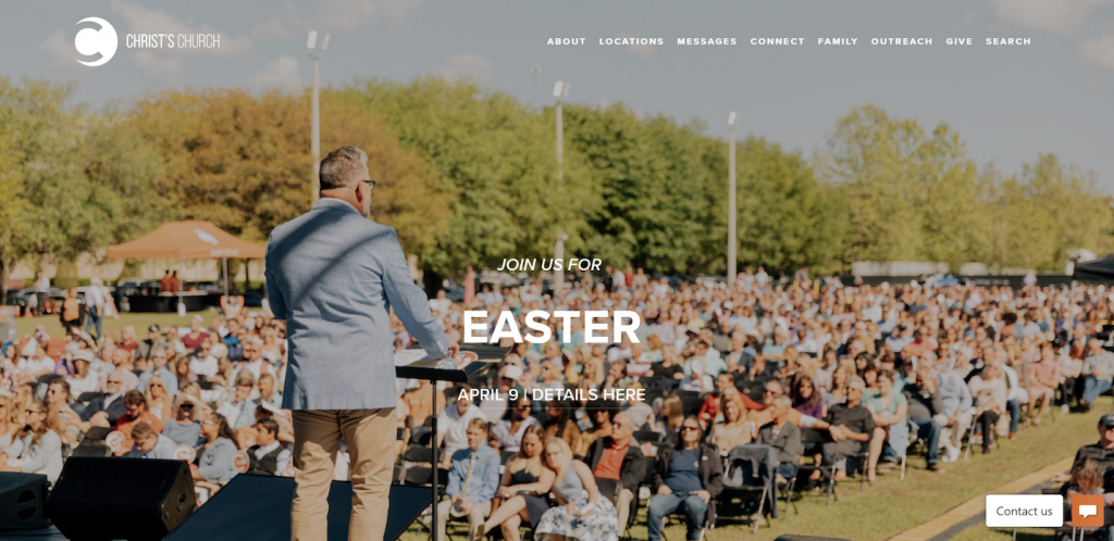 Christ's Church's homepage