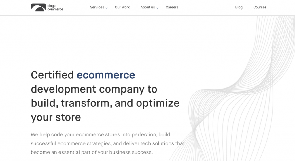 Elogic Commerce's homepage