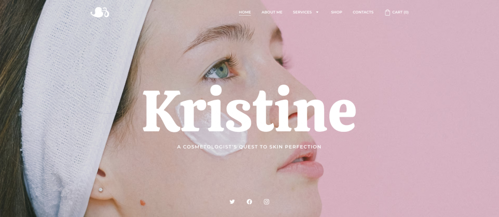 Kristine website template