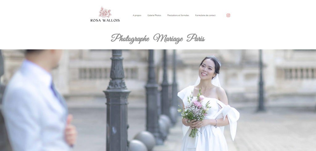 Rosa Walloise Photographie website homepage