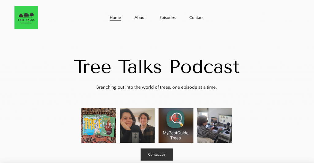 Tree Talks Podcast homepage